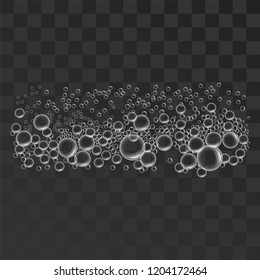 Sponge bubbles icon. Realistic illustration of sponge bubbles vector icon for web design