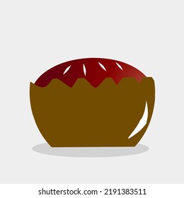 sponge cake cartoon photo vector illustration