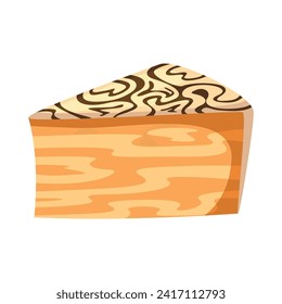 Schwammkuchen-Symbol-Illustration. Vektordesign