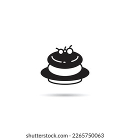 sponge cake icon vector illustration