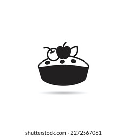 sponge cake icon vector illustration
