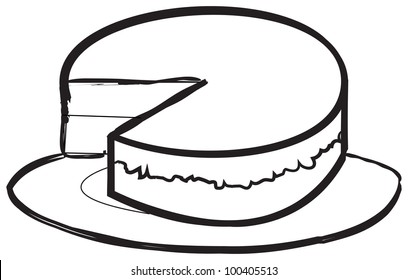 sponge cake illustration