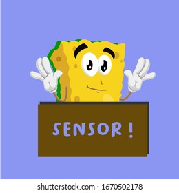 
sponge cartoon, the sponge vector got censored because it was naked