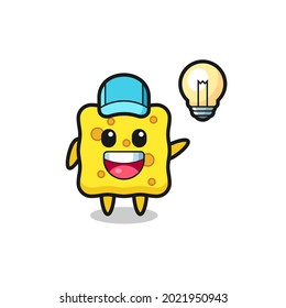 caricatura de personajes esponjosos para la idea, diseño de estilo lindo para camiseta, pegatina, elemento logo