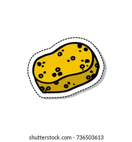 sponge for cleaning doodle icon