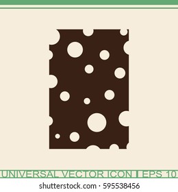 Sponge for cleaning icon.