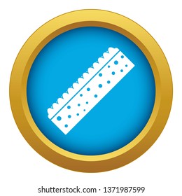 Sponge for cleaning icon blue vector isolated on white background for any design