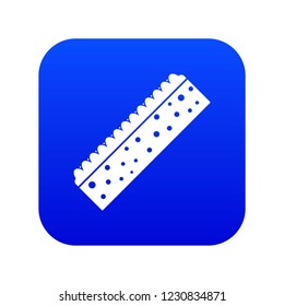 Sponge for cleaning icon digital blue for any design isolated on white vector illustration