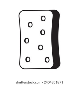 Sponge cloth icon vector illustration design