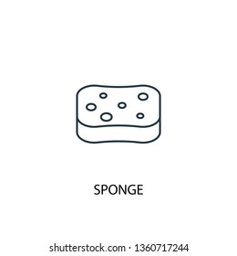 sponge concept line icon. Simple element illustration. sponge concept outline symbol design. Can be used for web and mobile UI/UX