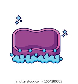 sponge design, Clean home hygiene domestic interior housework and housekeeping theme Vector illustration