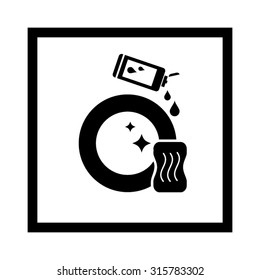 sponge detergent dish