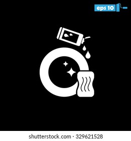 sponge detergent dish