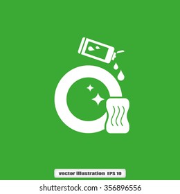 sponge detergent dish