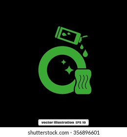 sponge detergent dish