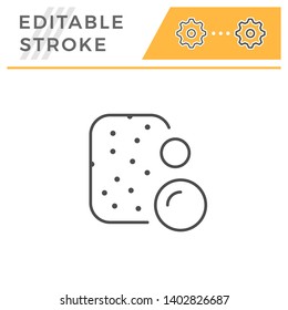 Sponge editable stroke line icon