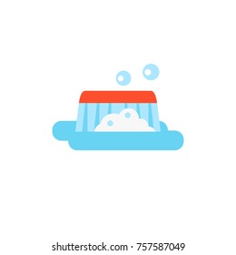 Sponge foam bubbles icon