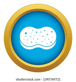 Sponge foam icon blue vector isolated on white background for any design