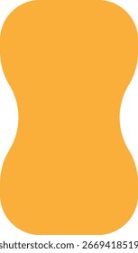 Ilustración plana del Vector del icono delicioso de la comida de la esponja