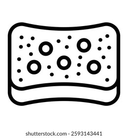 Sponge Glyph Icon Design For Personal nad Commercial Use