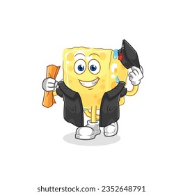 the sponge graduation vector. cartoon character