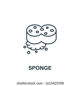 Sponge icon from cleaning collection. Simple line element Sponge symbol for templates, web design and infographics
