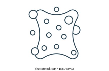 Sponge icon for cleaning and household use