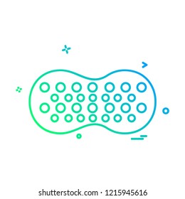Sponge icon design vector