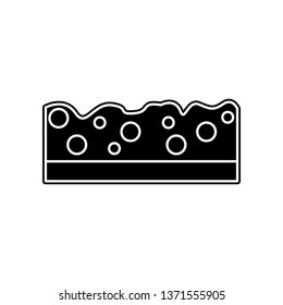 sponge. icon. Element of bathroom for mobile concept and web apps icon. Glyph, flat icon for website design and development, app development