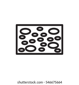 sponge icon illustration isolated vector sign symbol