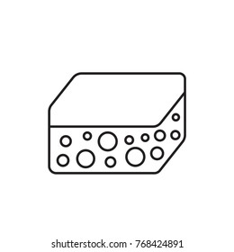 sponge icon illustration isolated vector sign symbol