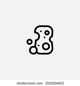 Sponge icon sign vector,Symbol, logo illustration for web and mobile