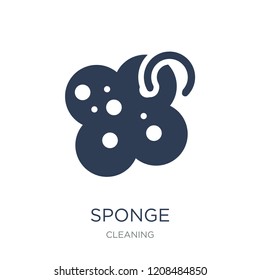 Sponge icon. Trendy flat vector Sponge icon on white background from Cleaning collection, vector illustration can be use for web and mobile, eps10