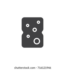 Sponge icon vector, filled flat sign, solid pictogram isolated on white. Symbol, logo illustration.