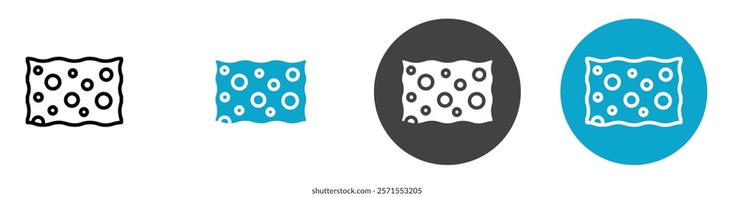 sponge icon Vector illustration in black