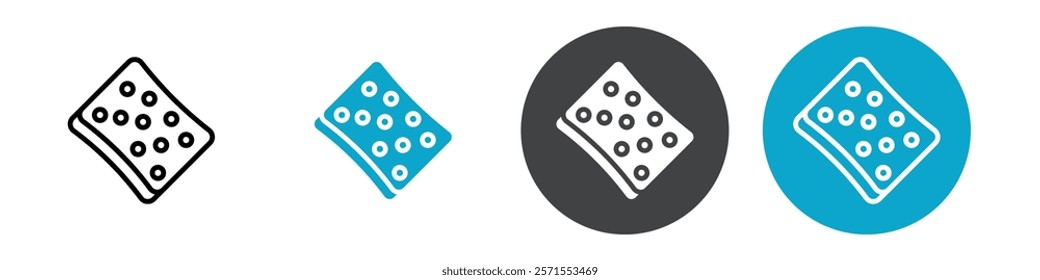 sponge icon Vector illustration in black