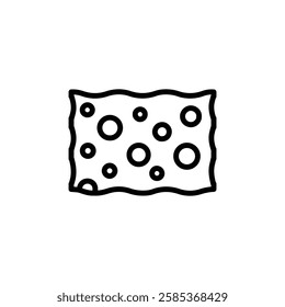 sponge icon Vector illustration in black