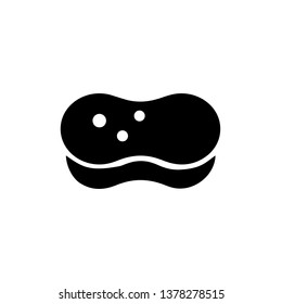 Sponge icon, vector illustration. Flat design style. vector sponge icon illustration isolated on white, sponge icon Eps10. sponge icons graphic design vector symbols.
