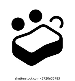 Ilustración de diseño de símbolo de Vector de icono de esponja