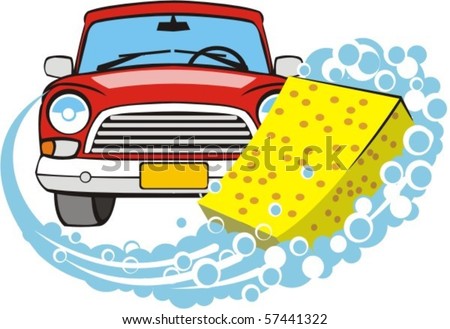 Similar – Image, Stock Photo car wash wet leaf foliage