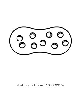Sponge line icon