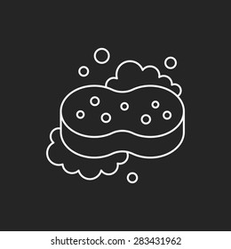 Sponge line icon