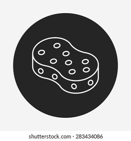Sponge line icon