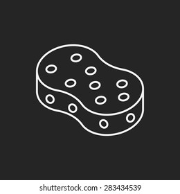 Sponge line icon