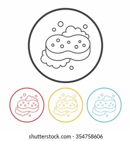 Sponge line icon