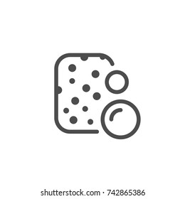 Sponge line icon