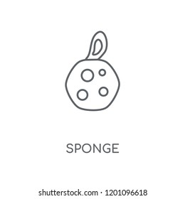 Sponge linear icon. Sponge concept stroke symbol design. Thin graphic elements vector illustration, outline pattern on a white background, eps 10.