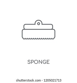 Sponge linear icon. Sponge concept stroke symbol design. Thin graphic elements vector illustration, outline pattern on a white background, eps 10.