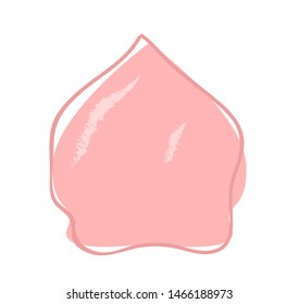 Sponge for make up. Flat icon. Vector illustration on white background.