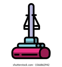 Sponge mop icon. Outline sponge mop vector icon for web design isolated on white background